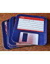 Amiga Floppy Disk Drinks Coasters / Mats