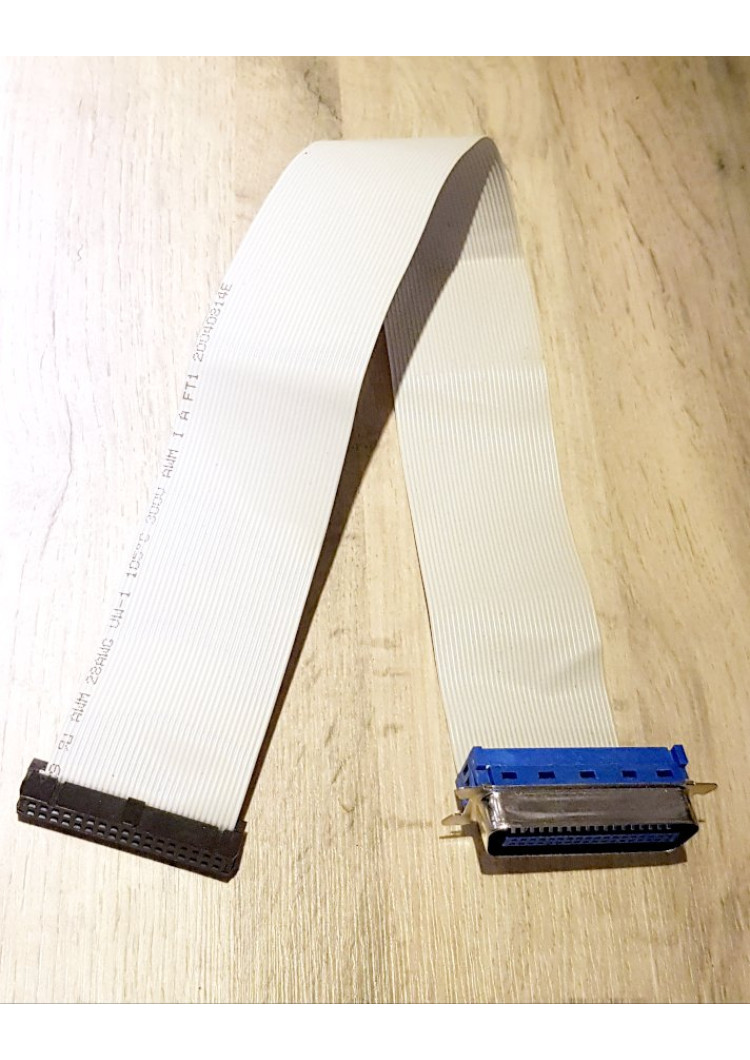 Amstrad 6128 PLUS Centronics Connector to External Gotek 34 pin Floppy Disk drive data ribbon cable Amstrad 6128 PLUS Centronics Connector to External Gotek 34 pin Floppy Disk drive data ribbon cable