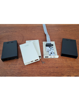 SIMFDD35 Kit - External Floppy Disk Drive Enclosure (Metal Case for Gotek, OpenFlops PCB or original 3.5" Floppy Drive)